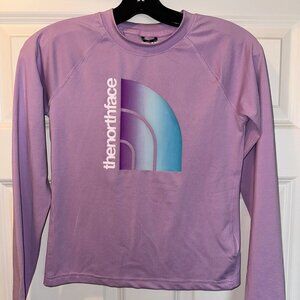 Northface UPF Rashguard Sunshirt Lavendar Girls Large